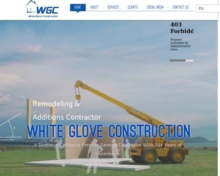 website thubmnail of Whiteglove4construction