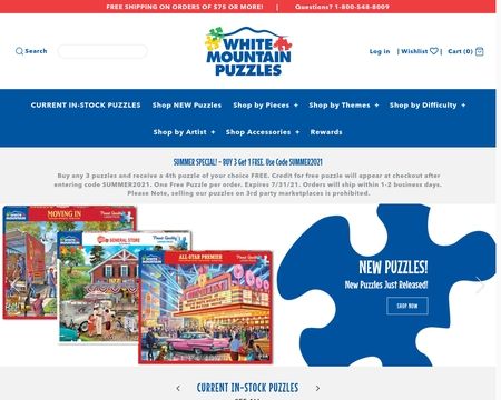 website thubmnail of Whitemountainpuzzles