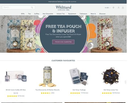 website thubmnail of Whittard.co.uk