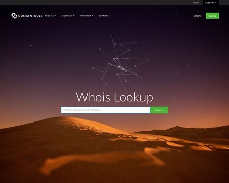 website thubmnail of Whois DomainTools
