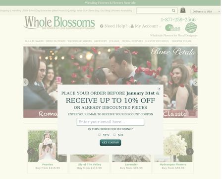 website thubmnail of Whole Blossoms
