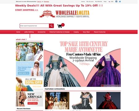 website thubmnail of Wholesale Lolita