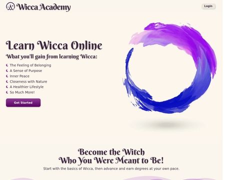 website thubmnail of Wicca Academy