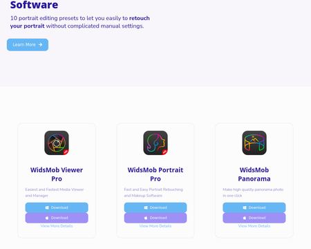 website thubmnail of WidsMob Software Official Website