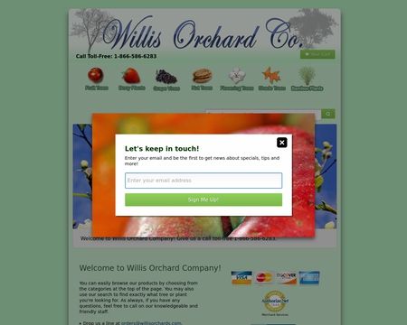 website thubmnail of Willis Orchard Co