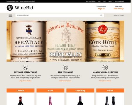website thubmnail of WineBid