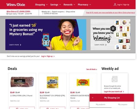 website thubmnail of Winn-Dixie Store