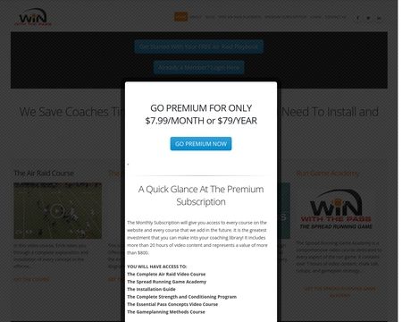 website thubmnail of Win With The Pass