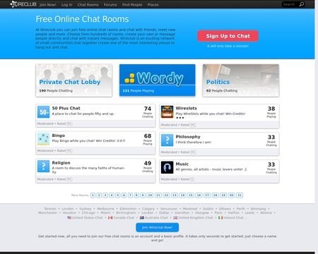 website thubmnail of Wireclub