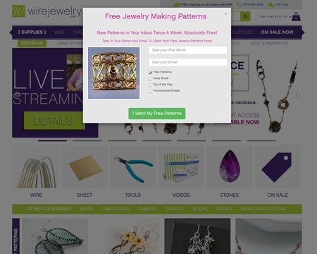 website thubmnail of Wire Jewellery