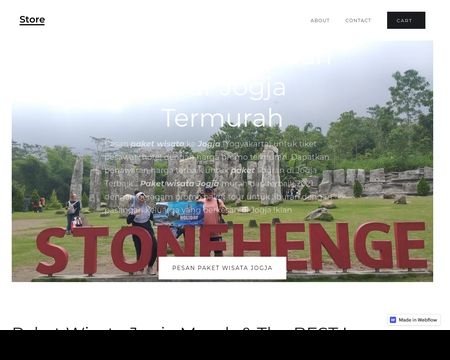 website thubmnail of Wisatajogjamurah.webflow.io