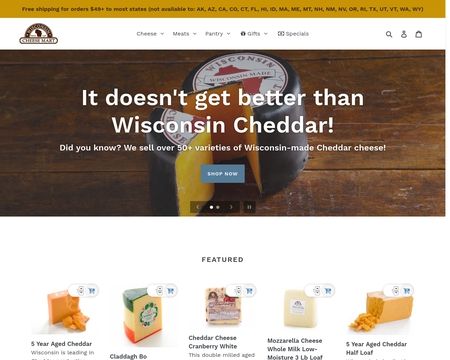 website thubmnail of Wisconsin Cheese