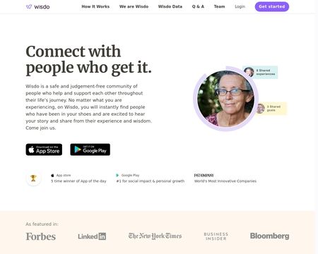 website thubmnail of Wisdo