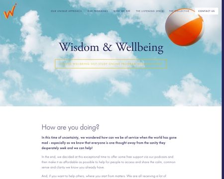 website thubmnail of Wisdomandwellbeing.co.uk