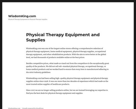website thubmnail of WisdomKing