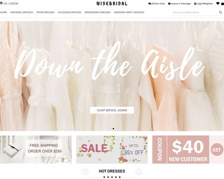 website thubmnail of Wisebridal