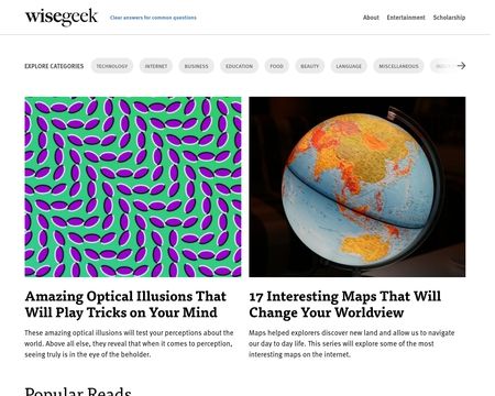 website thubmnail of wiseGEEK