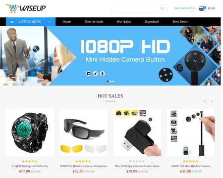 website thubmnail of WiseUpShop