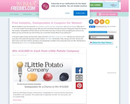 website thubmnail of WomanFreebies