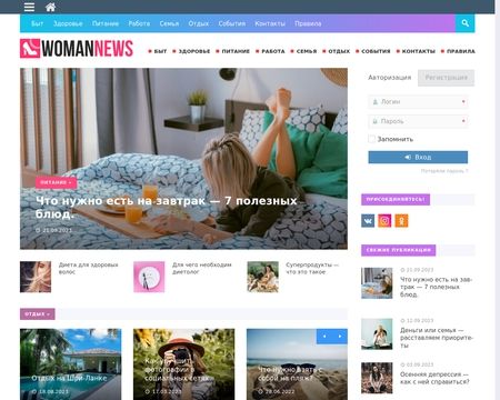 website thubmnail of Womannews.ru