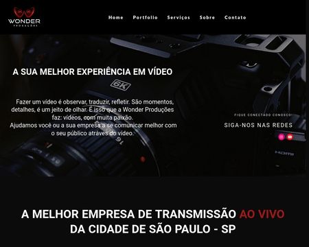website thubmnail of Wonder Producoes