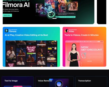 website thubmnail of Wondershare.net