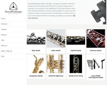 website thubmnail of Woodwinddesign.nl