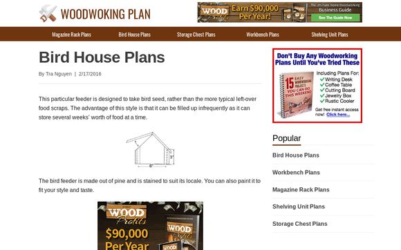 Thumbnail of Woodwoking Plan