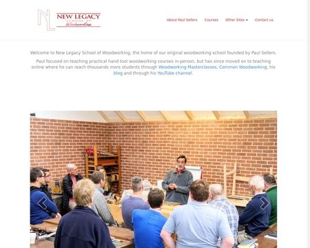 website thubmnail of New Legacy School of Woodworking