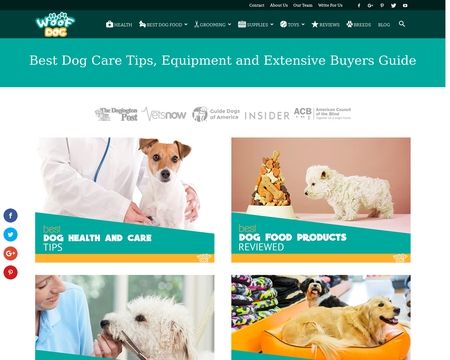 website thubmnail of Woof Dog