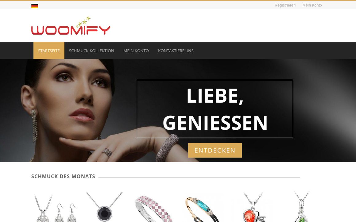 website thubmnail of Woomify.de