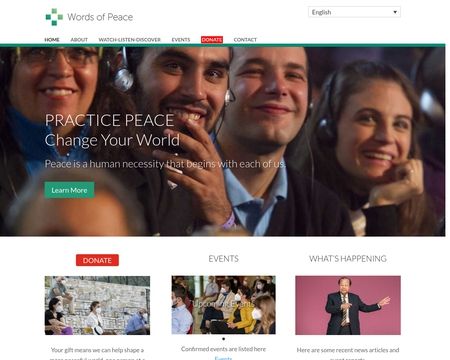 website thubmnail of Words Of Peace