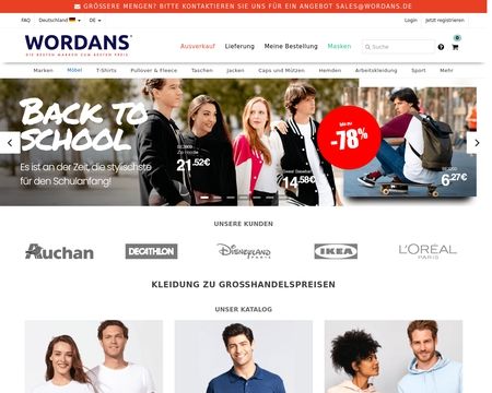 website thubmnail of Wordans Deutschland
