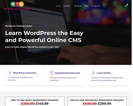 website thubmnail of Wordpresstraininglondon.co.uk