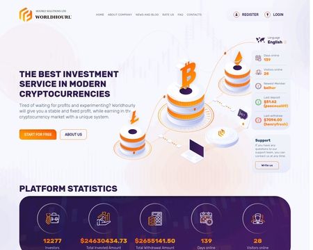 website thubmnail of Worldhourly