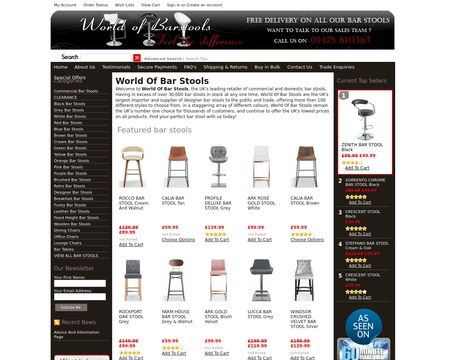 website thubmnail of World of Barstools