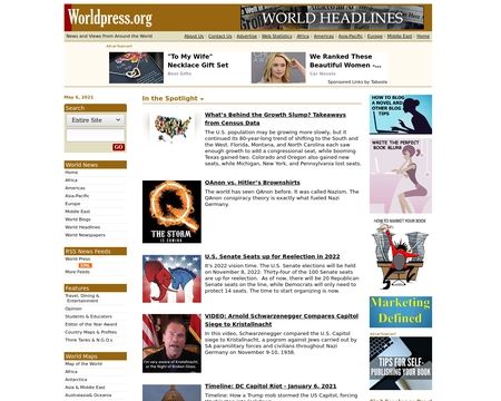 website thubmnail of Worldpress.org