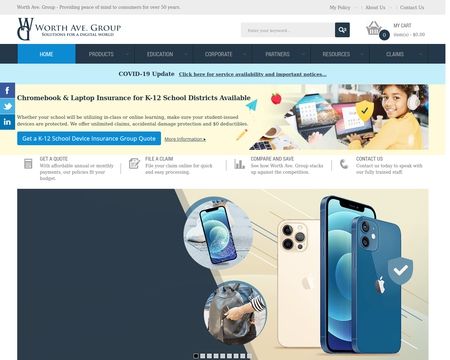 website thubmnail of Worth Ave. Group