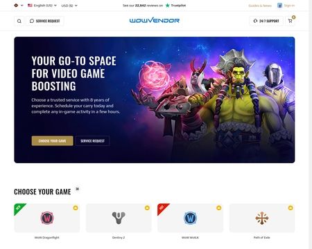 website thubmnail of WowVendor