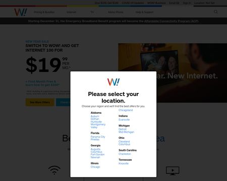 website thubmnail of WOW! Internet