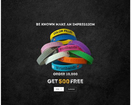 website thubmnail of Wristbands.Net