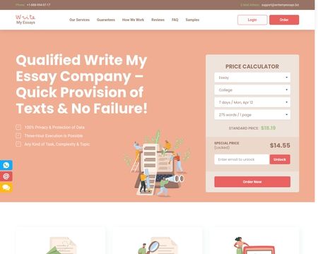 website thubmnail of Write My Essay.biz