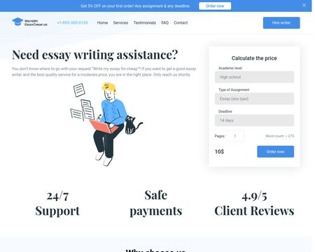 website thubmnail of Writemyessaycheap.us