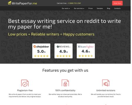 website thubmnail of Writepaperforme.online