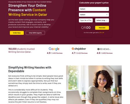 website thubmnail of Writing Service Qatar