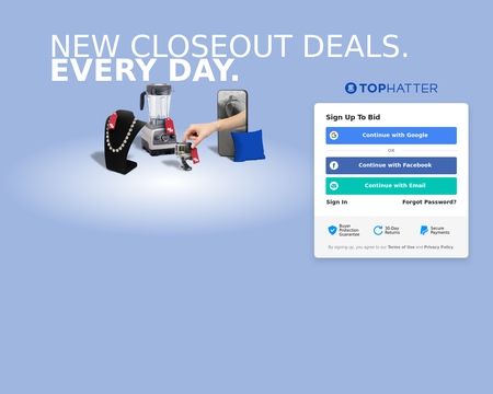website thubmnail of Top Hatter