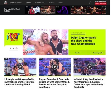 website thubmnail of WWE