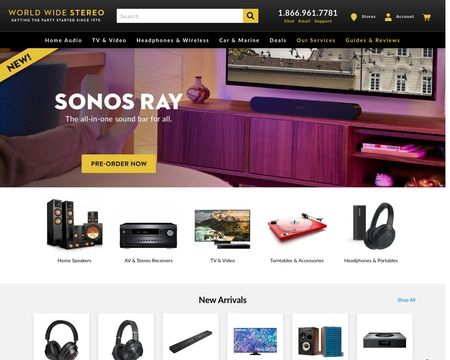 website thubmnail of World Wide Stereo