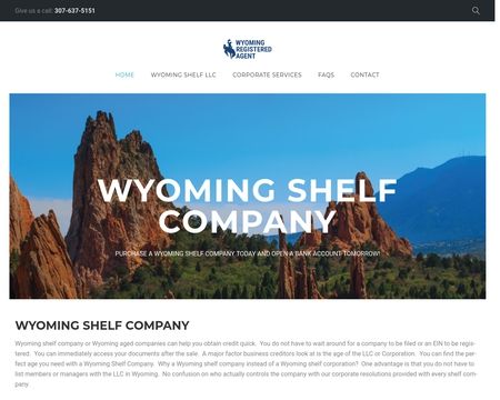 website thubmnail of Wyoming Shelf Company