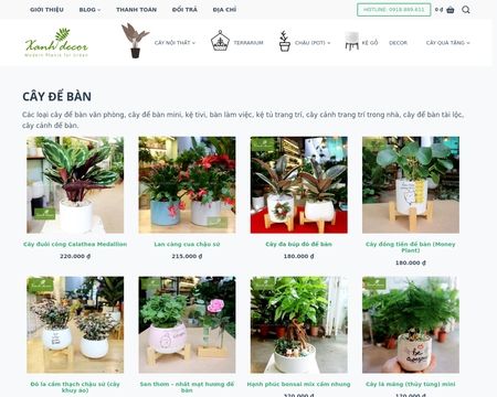 website thubmnail of Xanhdecor